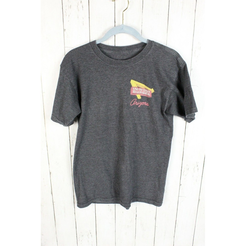 Graphic T-Shirt In-N-Out Burger ARIZONA Adult Small Short Sleeve Dark Grey